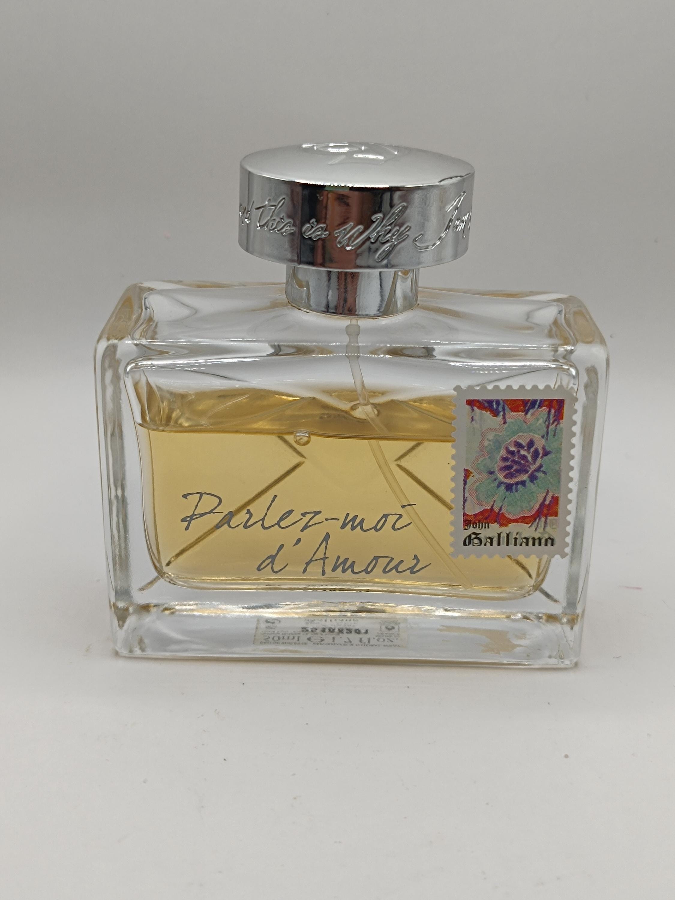 John Galliano Parlez Moi D'amour 50ml – 35ml Left - Rare Vintage
