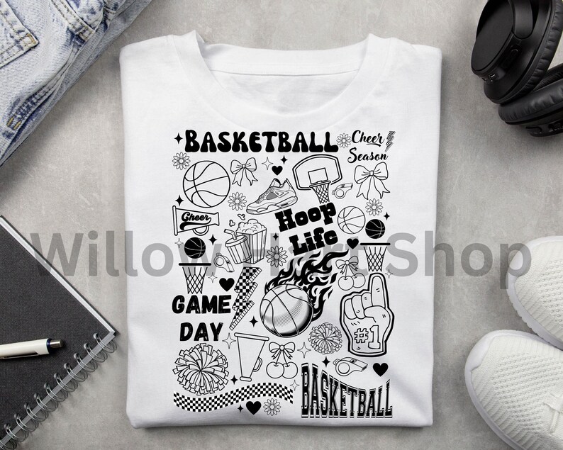 Basketball Hoop Life Game Day PNG, Basketball Mama, Basketball Cheer ...