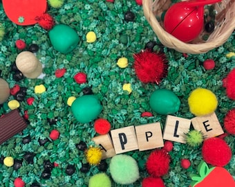 Apple Orchard Sensory Bin