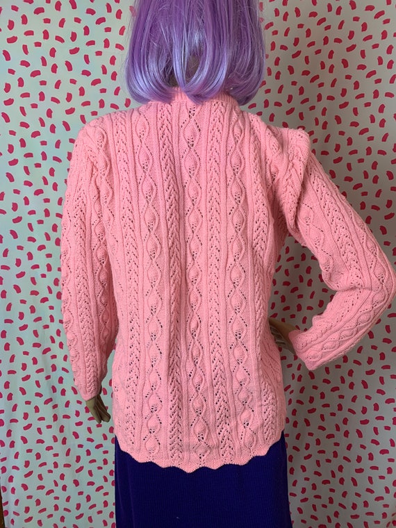 Vintage 1960’s Pink Cardigan Sweater - image 3