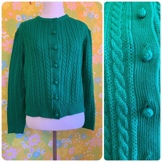 kelly green sweater cardigan