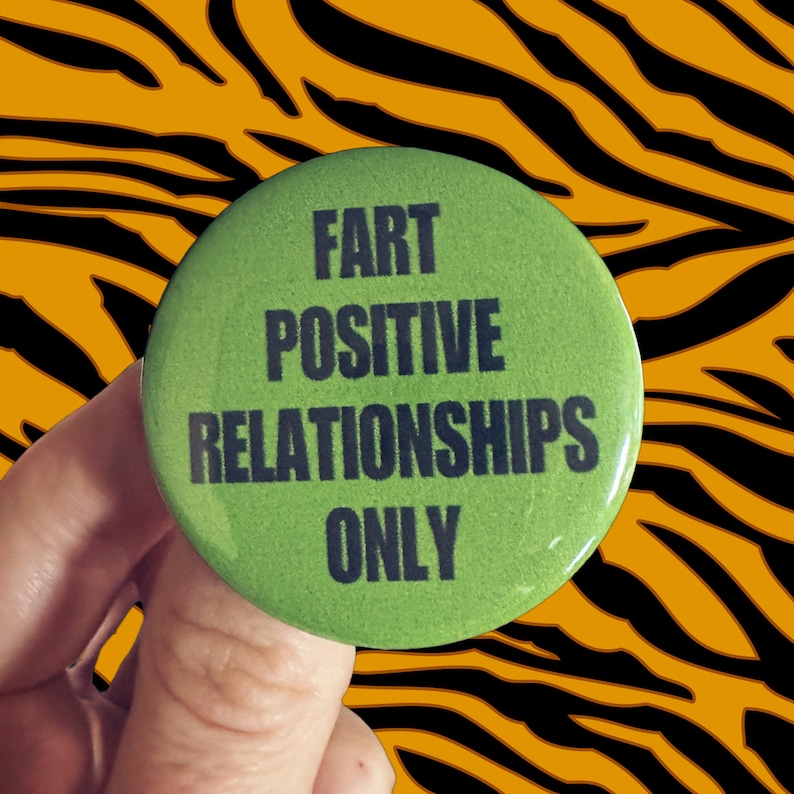 Handmade Fart Buttons Fart Positive IBS 1.75 buttons image 3