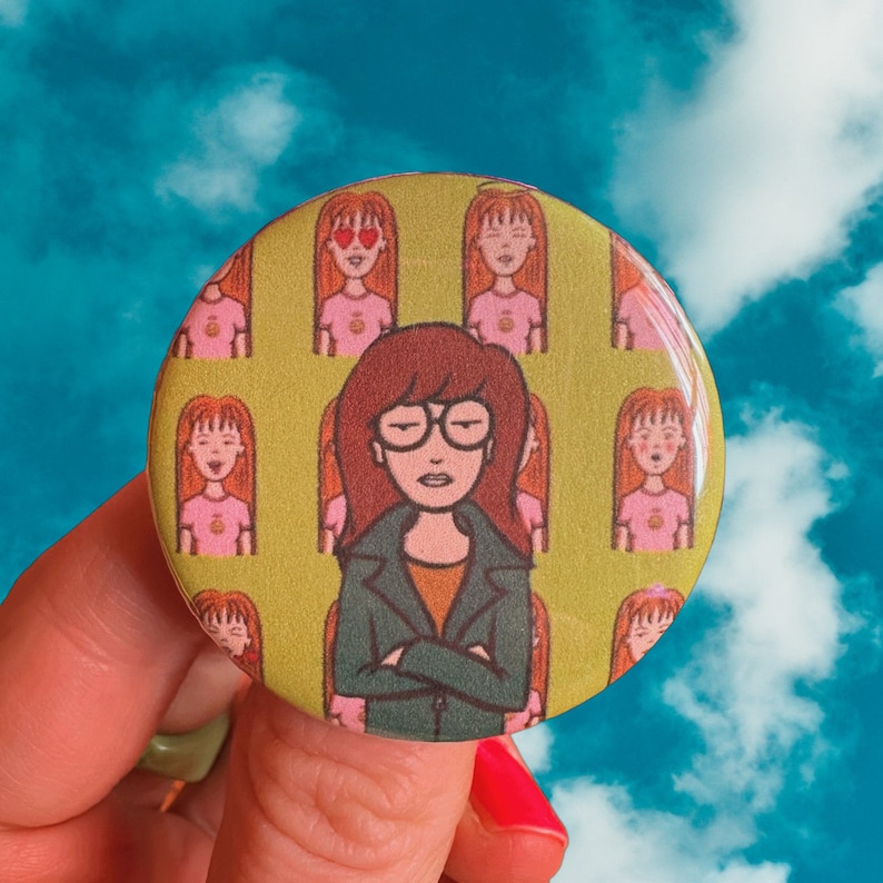 Handmade Buttons Badges Pins 1.75 Pop culture Debbie Harry John Waters Heathers Daria Daria