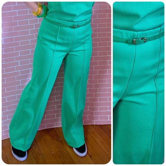 Vintage 1970’s Polyester Stretchy Wide Legged Ligh