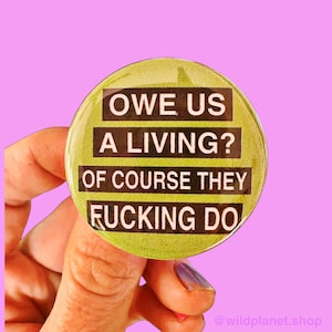 Assorted Punk Lyric Buttons Cramps Minor Threat X Ray Spex and Crass 1.75” Button Badges Punk Rock owe us a living
