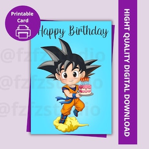 ドラゴンボール HAPPY BIRTHDAY ! おたんじょうびおめでとうカード Happy Birthday Dragon Ball Z Card - Etsy