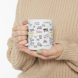 Inspiring Affirmation Ceramic Mug, Positive Vibes, Motivational Quotes, Coffee Mug For Mom, Birthday Gift For Mom, Mother&#39;s Day gift for her