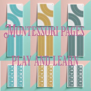 Montessori, Straßen der Stadt, zum Ausdrucken, Ausschneiden, 27 pdf-Seiten