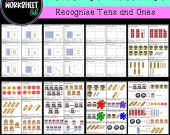 PLACE VALUE: Recognise Tens and Ones Worksheets