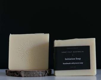 Initiation Soap | Sweet Bakery Scent | Minimalist Vegan Body Soap | Palm-Free Gifts