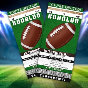 Ronaldo Birthday Invitation, Soccerbirthday Invitation, Cristiano ronaldo birthday invitation template, Cristiano ronaldo party, soccr theme
