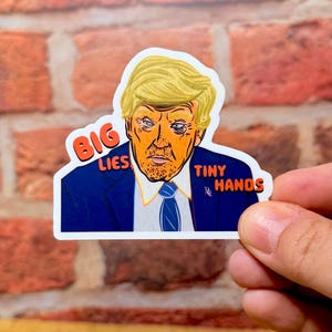 Tiny hands Trump Sticker/fuck ice/abolish ice /sticker
