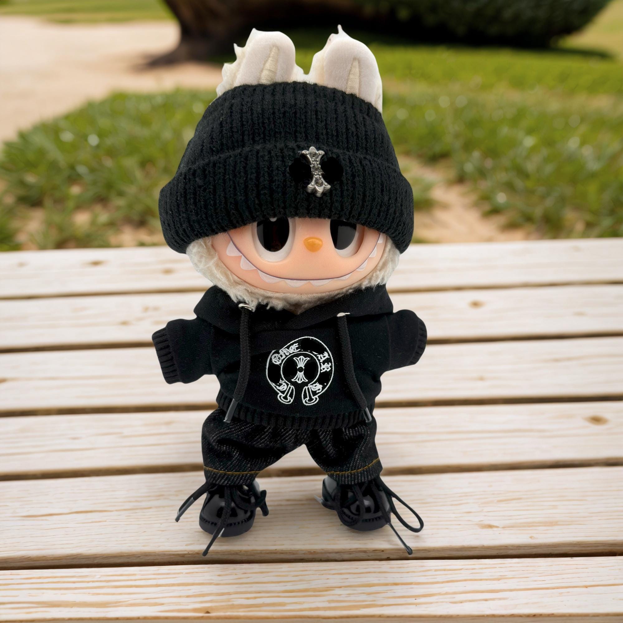 Labubu Chrome hearts風 着せ替え Chrome Hearts Labubu Clothes | TikTok