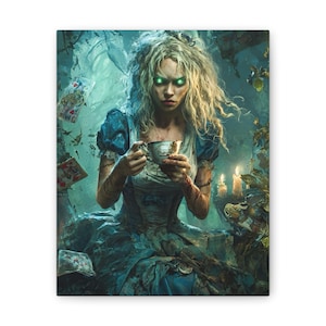 Enchanted Wonderland Decor, Alice in Wonderland Artwork, Whimsical Home Decor, Unique Gift Idea