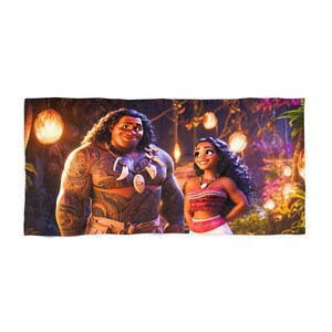 Beach Towel featuring Iconic Characters for Fun Summer Days, Vacation Essential, Poolside Accessory, Gift for Disney Fans, Kids & Adults