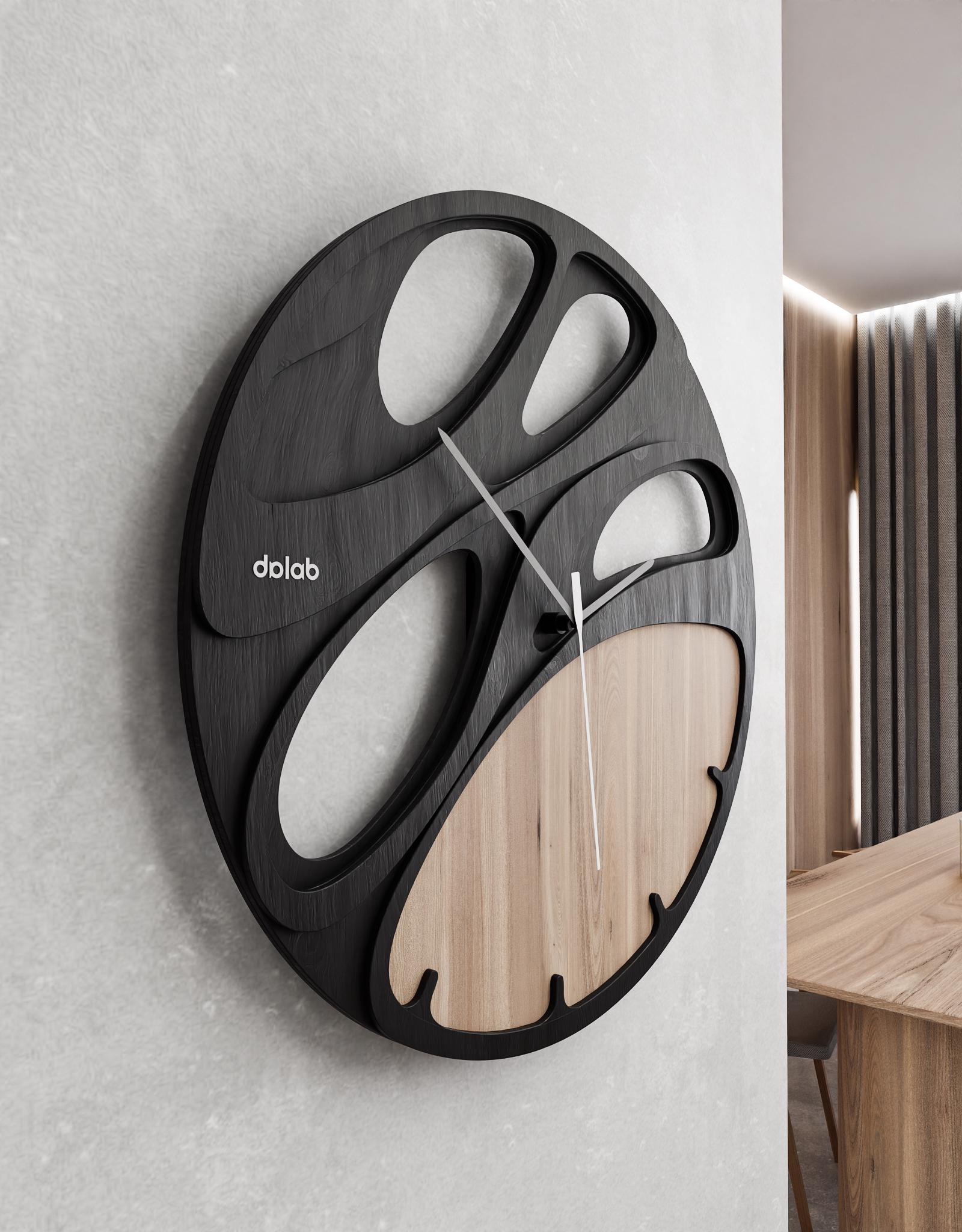 Set of 3 Modern Wall Clock Designs – Organic, Bionic, Geometric ...