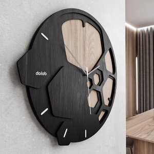 Image showcasing Set of 3 Modern Wall Clock Designs – Organic, Bionic, Geometric ...