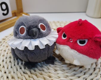 Love and Deepspace Chibi Plushie, Sylus Grumpy Crow Plush Doll