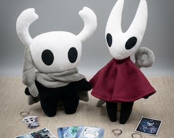 Hollow Knight and Hornet Plush Toy – 21cm Soft Stuffed Figures for Game Fans
