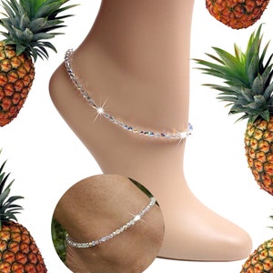 Classic crystal Sparkly anklet! Handcrafted with round Swarovski crystals for comfort and durability. Our most popular piece of jewelry!