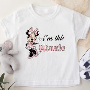 I&#39;m This Minnie Toddler Shirt, Minnie Mouse Birthday Tee, 2nd Birthday T-Shirt, Minnie Girl Outfit For Kid, Disney Birthday Trip Gift