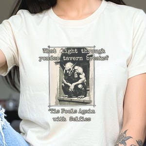 Goblin T-Shirt Goblin Core Clothing Gothic Shirt Gift Sarcastic Humor T-Shirt for Literature Lovers Funny Shirt with Shakespeare Goblin Meme