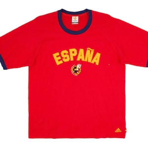 2004 スペイン アディダス / ヴィンテージ アディダス ユーロ スペイン/エスパーニャ 2004 Tシャツ