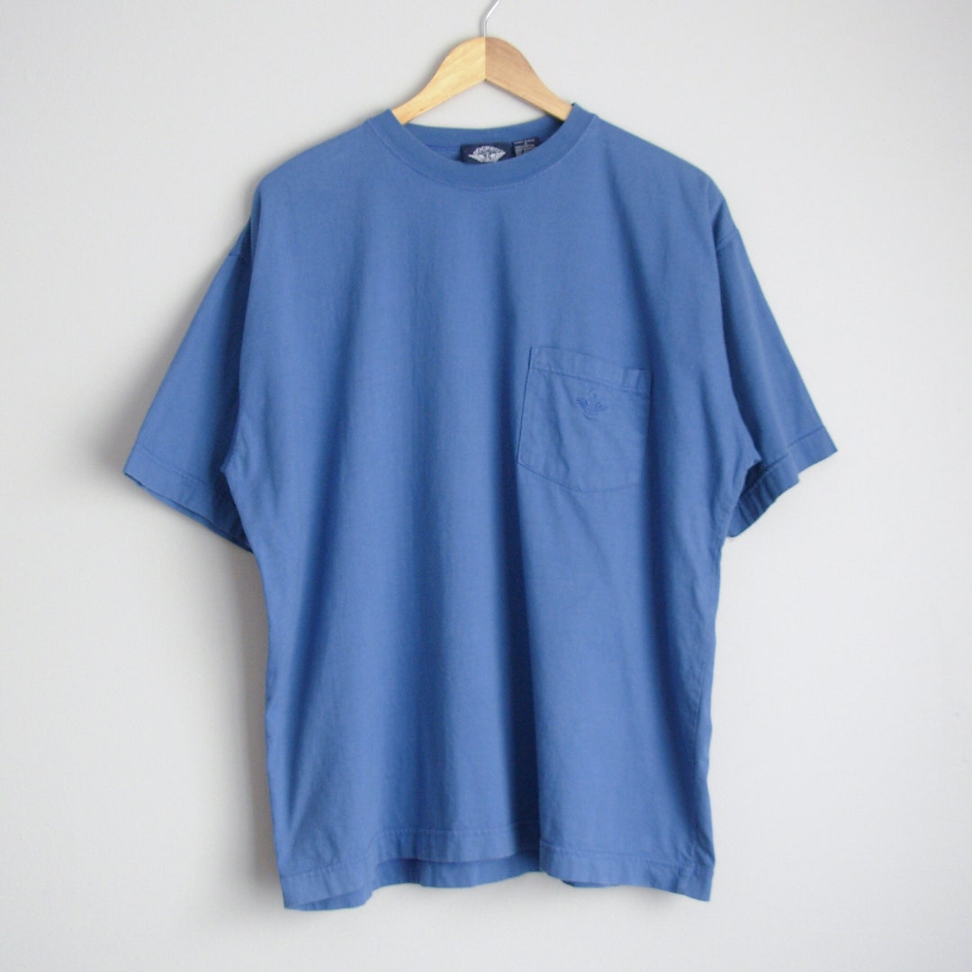7901 Blue Pocket Detailed T-Shirt main image 1