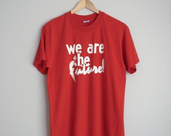 80's We are the Future! tee shirt, men's size large