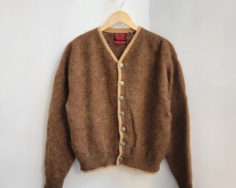Vintage 60s/70s SEARS Acrylic/mohair Wool Cardigan Sweater Sz M - Etsy
