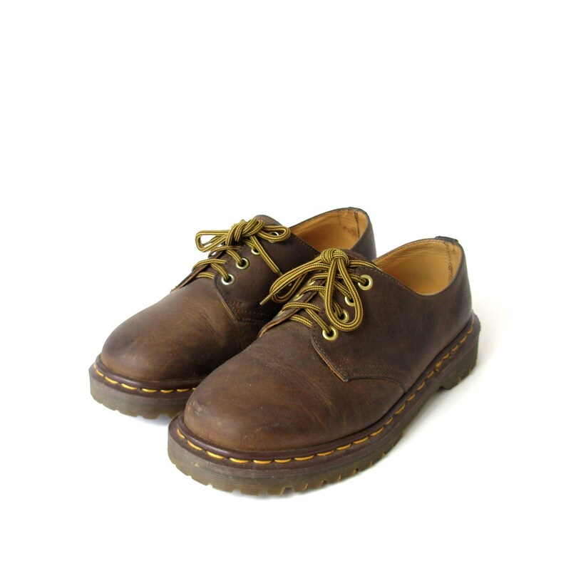 Vintage 90/'s Dr Martens brown leather ankle boots men/'s size 6