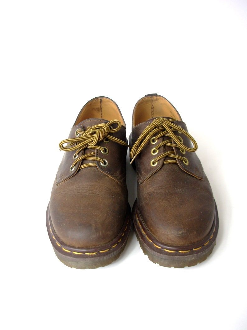 Vintage 90/'s Dr Martens brown leather ankle boots men/'s size 6
