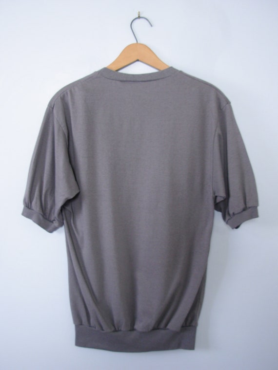 Vintage 80's grey Yellowstone ringer tee shirt, m… - image 3