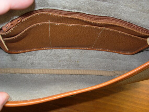 80's Dooney and Bourke over and under taupe cross… - image 5