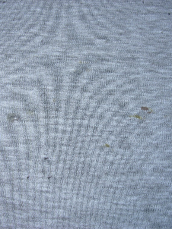 80's distressed plain grey tee shirt, men's size … - image 7