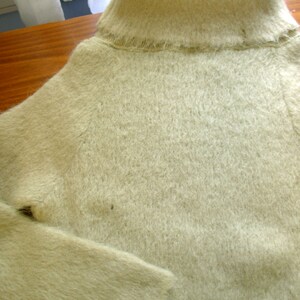Vintage 60’s Pale Yellow Chartreuse Mohair Turtleneck - Etsy