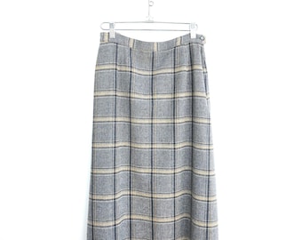 1960 Pendleton plaid wool skirt, medium 10