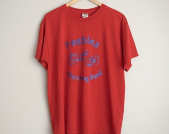 90's Peebles marching band T-shirt, herenmaat groot