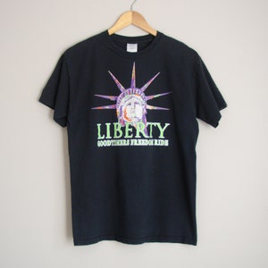 90&#39;s NY Liberty graphic tee shirt, men&#39;s size medium