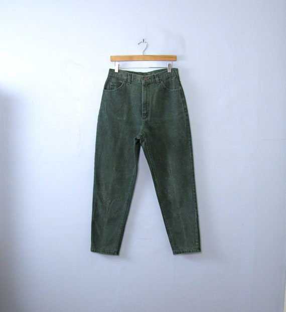 forest green mom jeans
