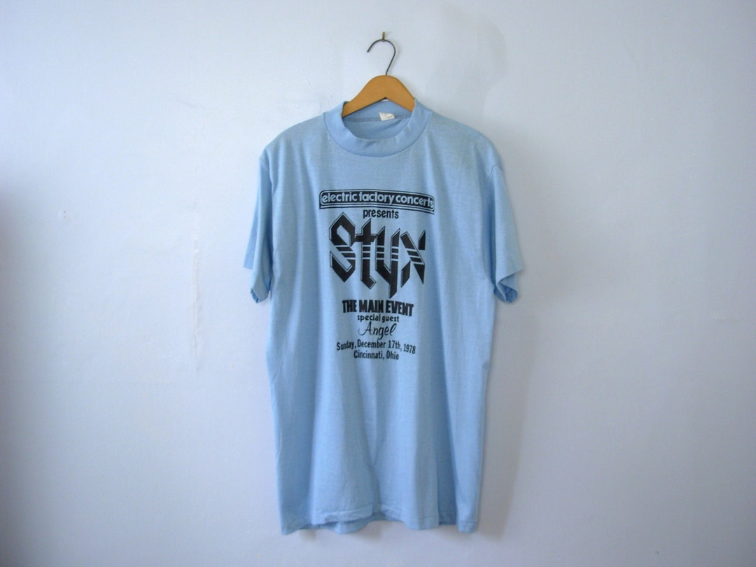 Vintage 70's Styx and Angel Shirt Cincinnati Ohio Concert - Etsy