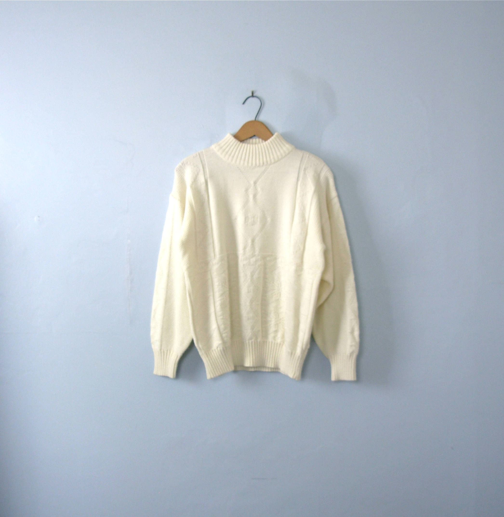 Off White Sweater - Etsy