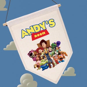 Custom Kids Bedroom Flag - Toy Story Inspired Pennant