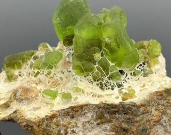 Natural Peridot Crystal Specimen – 62.72g