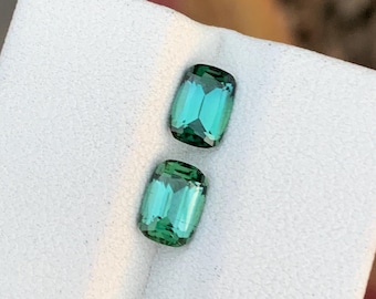Natural Afghan Green Tourmaline Cushion Cut Gemstone | VVSI Clean Collector Stone
