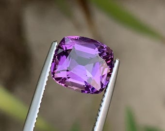 Natural Amethyst – 4.30ct | Cushion Cut | VSI Clarity | Deep Purple Gemstone