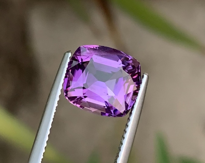Natural Amethyst – 4.30ct | Cushion Cut | VSI Clarity | Deep Purple Gemstone