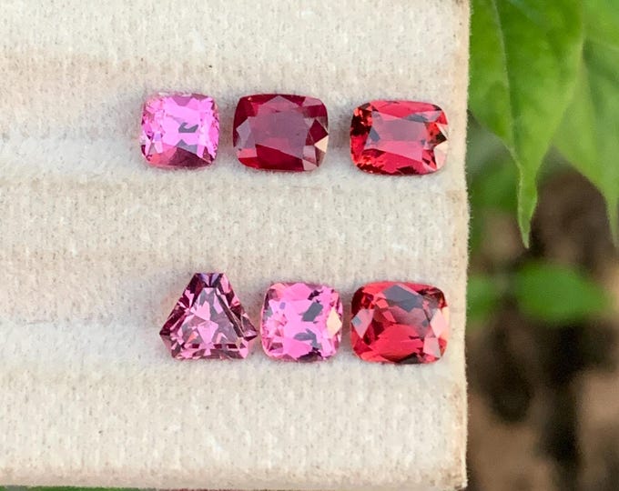 Natural Garnet Lot 5.15 Ct Pink Red Mixed Cuts Loose Gemstones for Jewelry Making