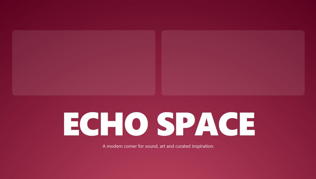 Echo Space Website Template – Modern Creative Portfolio HTML Template ...