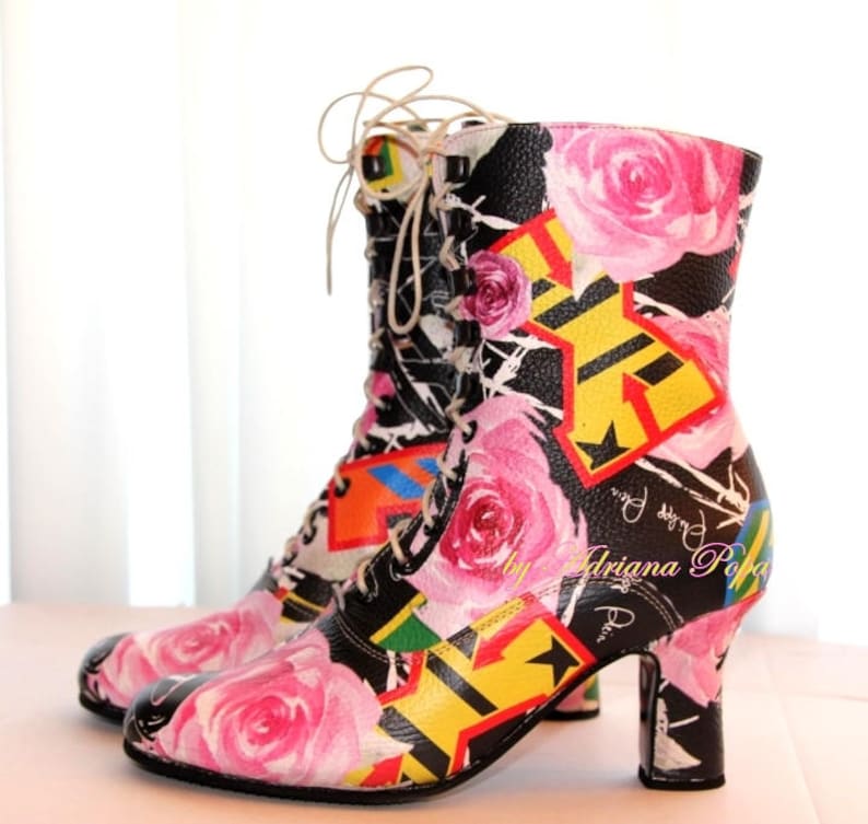 Burning Men Boots SALE Victorian Boots Wannabe Boots Alternative Fashion boots Edwardian Boots Granny Ankle boots